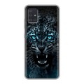 Дизайнерский силиконовый чехол для Samsung Galaxy A51 Темный леопард
