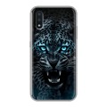 Дизайнерский силиконовый чехол для Samsung Galaxy M01 Темный леопард