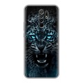 Дизайнерский силиконовый чехол для Xiaomi RedMi 9 Темный леопард