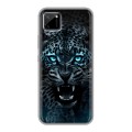 Дизайнерский силиконовый чехол для Realme C11 Темный леопард