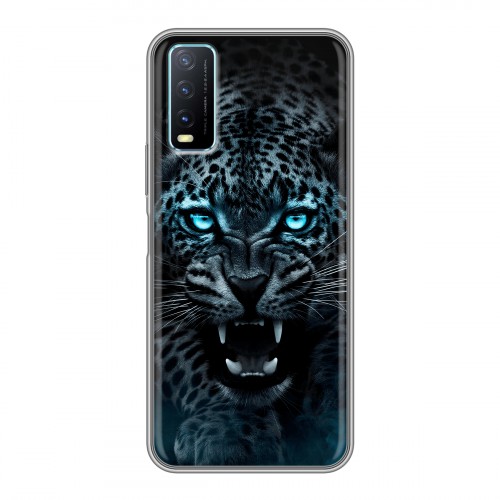 Дизайнерский силиконовый чехол для Vivo Y20 Темный леопард