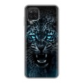 Дизайнерский силиконовый чехол для Samsung Galaxy A12 Темный леопард