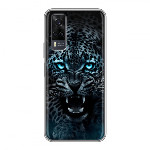 Дизайнерский силиконовый чехол для Vivo Y31 Темный леопард