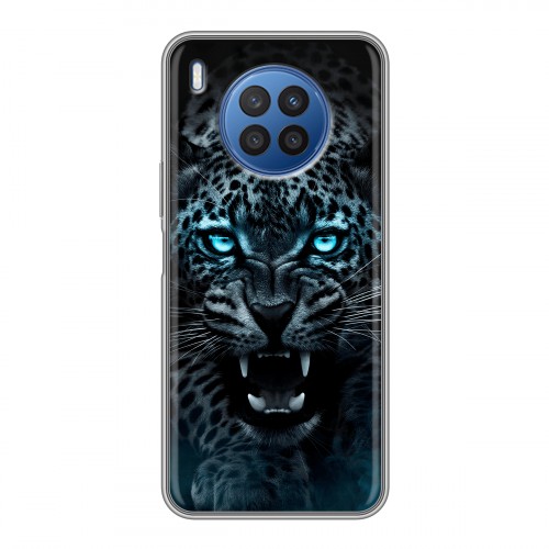Дизайнерский силиконовый чехол для Huawei Nova 8i Темный леопард