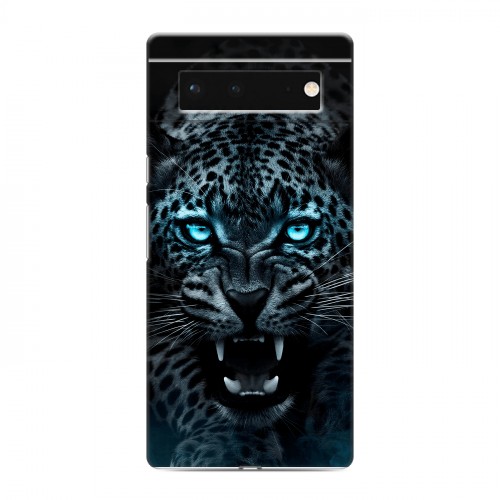 Дизайнерский силиконовый чехол для Google Pixel 6 Темный леопард