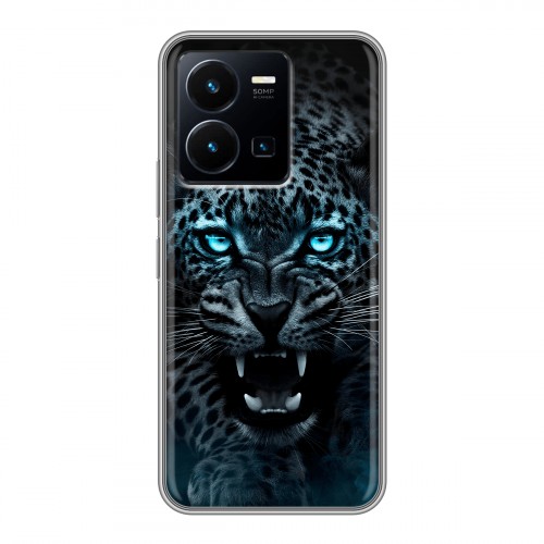 Дизайнерский силиконовый чехол для Vivo Y35 Темный леопард