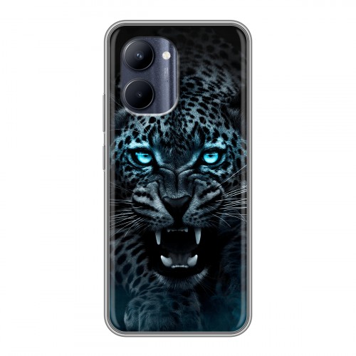 Дизайнерский силиконовый чехол для Realme C33 Темный леопард