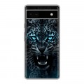 Дизайнерский силиконовый чехол для Google Pixel 6a Темный леопард