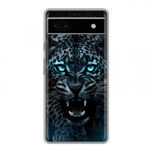 Дизайнерский силиконовый чехол для Google Pixel 6a Темный леопард