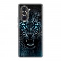 Дизайнерский силиконовый с усиленными углами чехол для Huawei Nova 10 Темный леопард