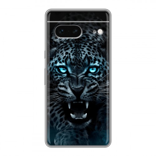 Дизайнерский силиконовый чехол для Google Pixel 7 Темный леопард