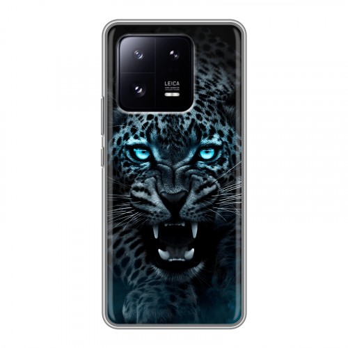 Дизайнерский силиконовый чехол для Xiaomi 13 Pro Темный леопард