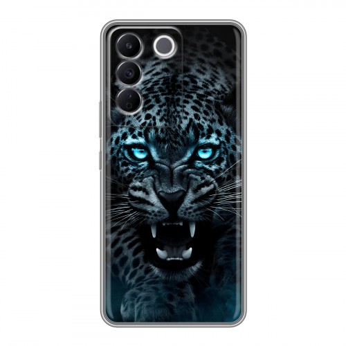 Дизайнерский силиконовый чехол для Vivo V27e Темный леопард