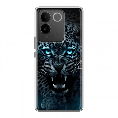 Дизайнерский силиконовый чехол для Vivo S17e Темный леопард