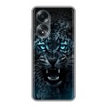 Дизайнерский силиконовый чехол для OPPO A58 4G Темный леопард