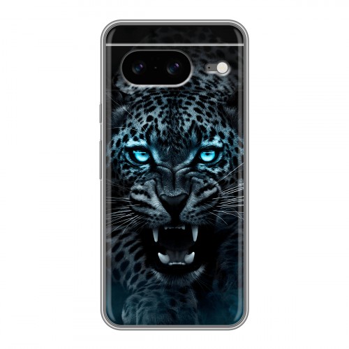 Дизайнерский силиконовый чехол для Google Pixel 8 Темный леопард