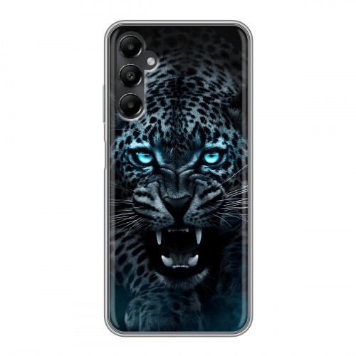 Дизайнерский силиконовый чехол для Samsung Galaxy A05s Темный леопард