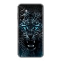 Дизайнерский силиконовый чехол для Samsung Galaxy A15 Темный леопард