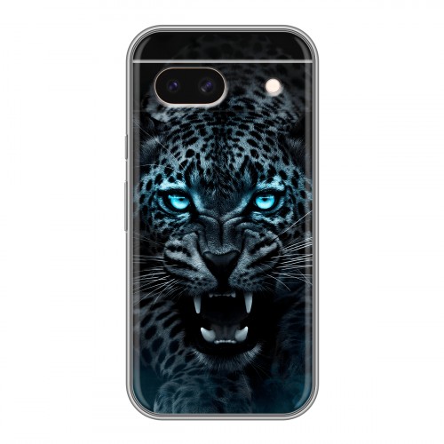 Дизайнерский силиконовый чехол для Google Pixel 8a Темный леопард