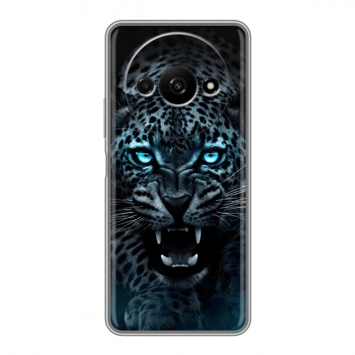 Дизайнерский силиконовый чехол для Xiaomi RedMi A3 Темный леопард