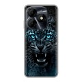 Дизайнерский силиконовый чехол для Itel P55 4G Темный леопард