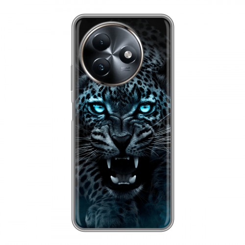 Дизайнерский силиконовый чехол для Itel S24 Темный леопард