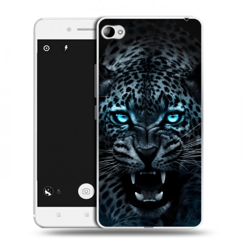 Дизайнерский пластиковый чехол для Lenovo S90 Темный леопард
