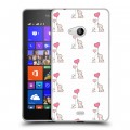 Дизайнерский пластиковый чехол для Microsoft Lumia 540 Пастельные узоры