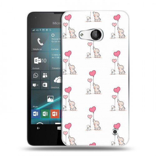 Дизайнерский пластиковый чехол для Microsoft Lumia 550 Пастельные узоры