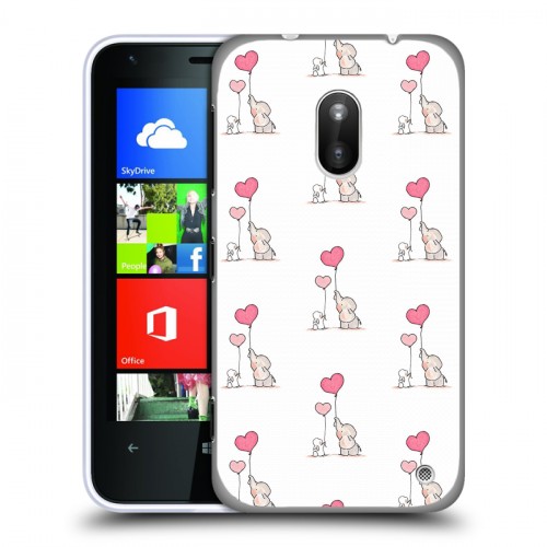 Дизайнерский силиконовый чехол для Nokia Lumia 620 Пастельные узоры