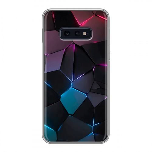 Дизайнерский силиконовый чехол для Samsung Galaxy S10e Геометрия неона