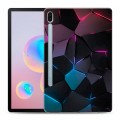 Дизайнерский силиконовый чехол для Samsung Galaxy Tab S6 Геометрия неона