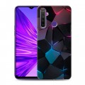 Дизайнерский силиконовый чехол для Realme 5 Геометрия неона