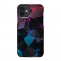 Дизайнерский силиконовый чехол для Iphone 12 Геометрия неона