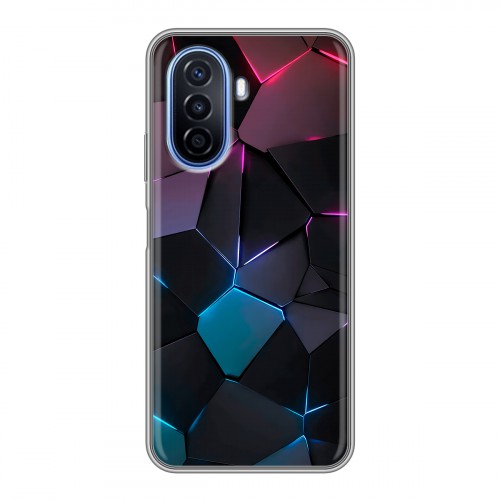 Дизайнерский силиконовый чехол для Huawei Nova Y70 Геометрия неона