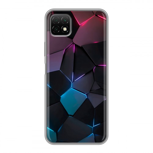 Дизайнерский силиконовый чехол для Wiko T3 Геометрия неона