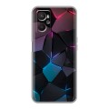 Дизайнерский силиконовый с усиленными углами чехол для OPPO A96 Геометрия неона