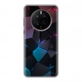 Дизайнерский силиконовый с усиленными углами чехол для Huawei Mate 50 Геометрия неона