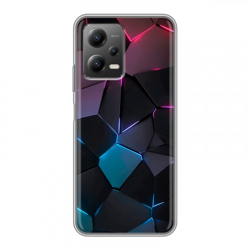 Дизайнерский силиконовый чехол для Xiaomi Poco X5 Геометрия неона