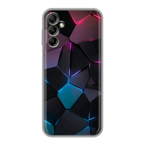 Дизайнерский силиконовый чехол для Samsung Galaxy A14 Геометрия неона