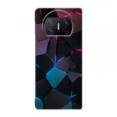 Дизайнерский пластиковый чехол для Huawei Mate X3 Геометрия неона