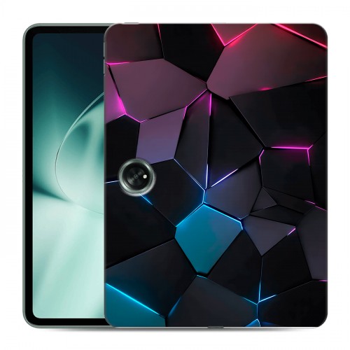 Дизайнерский силиконовый чехол для OnePlus Pad Геометрия неона
