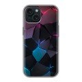 Дизайнерский пластиковый чехол для Iphone 15 Геометрия неона