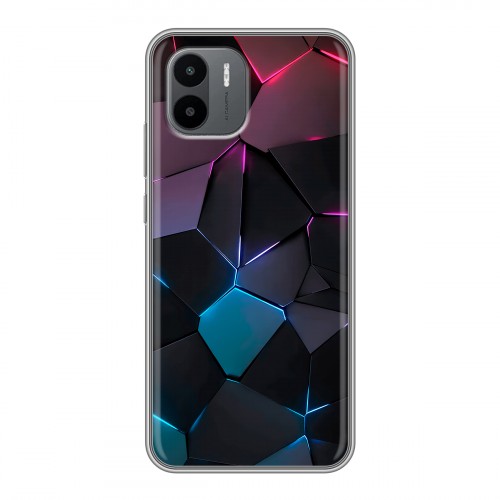 Дизайнерский силиконовый чехол для Xiaomi Redmi A2 Геометрия неона