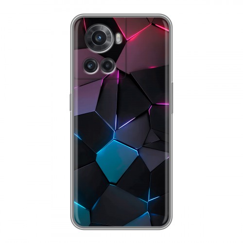 Дизайнерский силиконовый чехол для OnePlus Ace Геометрия неона