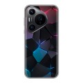 Дизайнерский силиконовый чехол для Huawei Pura 70 Pro Геометрия неона