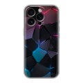 Дизайнерский силиконовый чехол для Iphone 16 Pro Геометрия неона