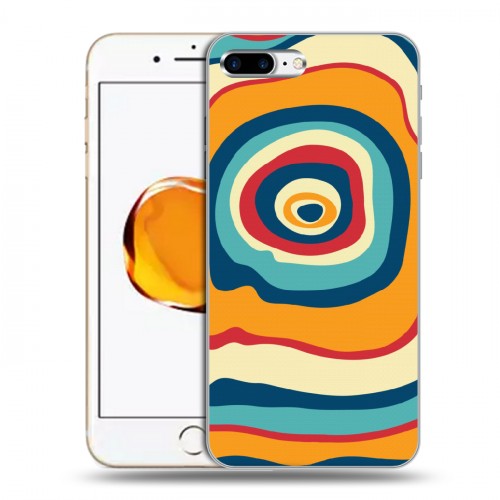 Дизайнерский силиконовый чехол для Iphone 7 Plus / 8 Plus Яркие древесные узоры