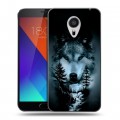 Дизайнерский пластиковый чехол для Meizu MX5 Лесной волк