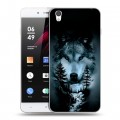 Дизайнерский пластиковый чехол для OnePlus X Лесной волк